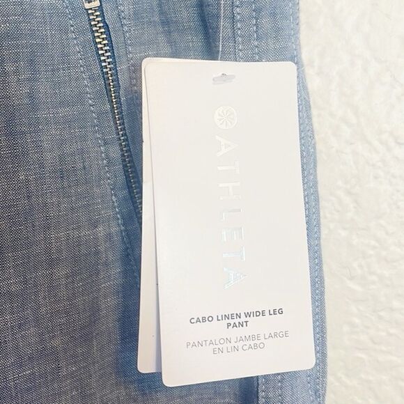 ATHLETA Cabo Linen Wide Leg Pant. 14  NWT - Picture 5 of 7